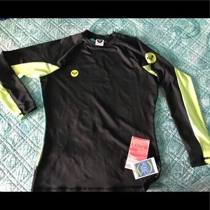 Roxy Rash Guard Long Sleeve 16 Black Multi